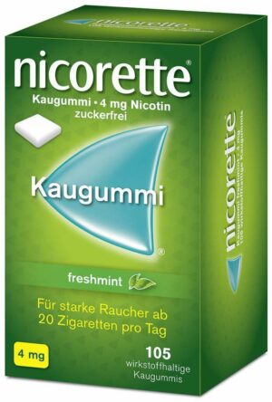 Nicorette 4 mg freshmint Kaugummi 105 Stück