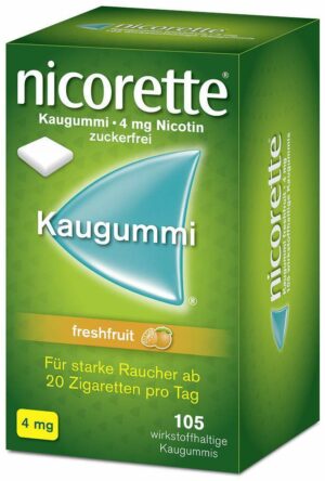 Nicorette 4 mg Freshfruit Kaugummi 105 Stück