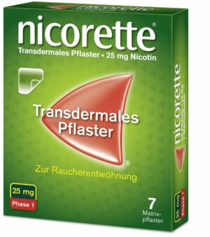 Nicorette TX Pflaster 25 mg 7 Matrixpflaster