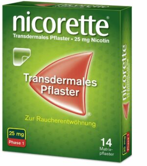 Nicorette TX Pflaster 25 mg 14 Pflaster