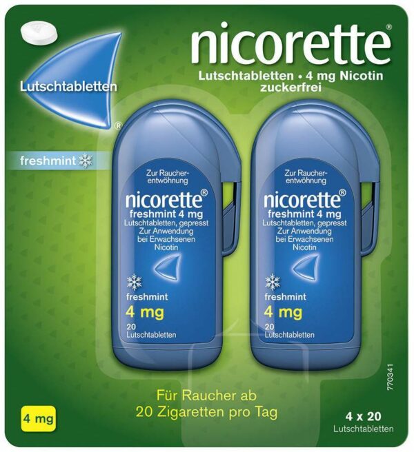 Nicorette Freshmint 4 mg 80 Lutschtabletten