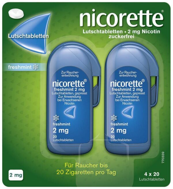 Nicorette Freshmint 2 mg 80 Lutschtabletten