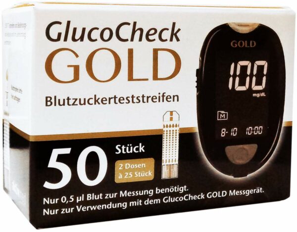 Gluco Check Gold Blutzuckerteststreifen