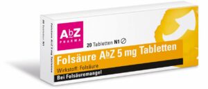 Folsäure Abz 5 mg 20 Tabletten