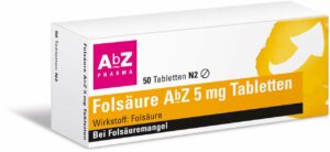 Folsäure Abz 5 mg 50 Tabletten
