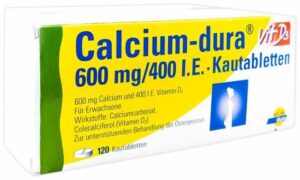 Calcium Dura Vit D3 600 mg - 400 I.E. 120 Kautabletten