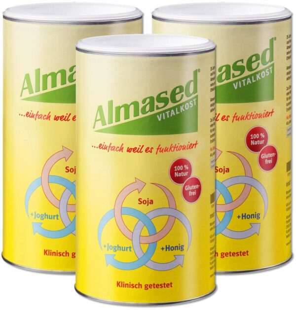 Sparset Almased Vital - Pflanzen - Eiweißkost 3 x 500 g Pulver