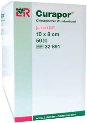 Curapor Chirurgischer Wundverband 10 X 8 cm Steril 50 Pflaster