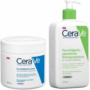 CeraVe Feuchtigkeitscreme 454 g + feuchtigkeitsspendende Reinigungslotion 473 ml