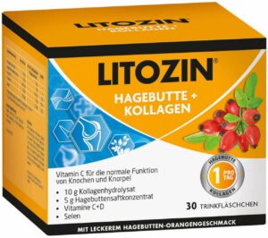 Litozin Hagebutte + Kollagen Trinkflasche 30 x 25 ml