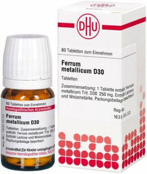 Ferrum Metallicum D 30 Dhu 80 Tabletten