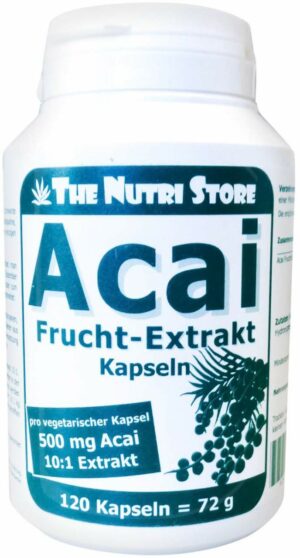 Acai Frucht Extrakt 500 mg Vegetarische Kapseln