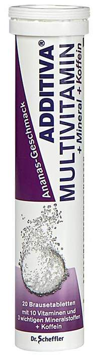 Additiva Multivitamin + Mineral + Coffein 20 Brausetabletten