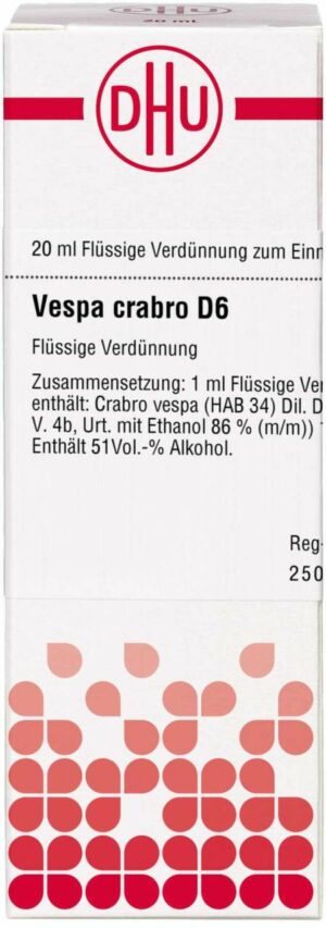 Vespa Crabro D 6 Dilution 20 ml