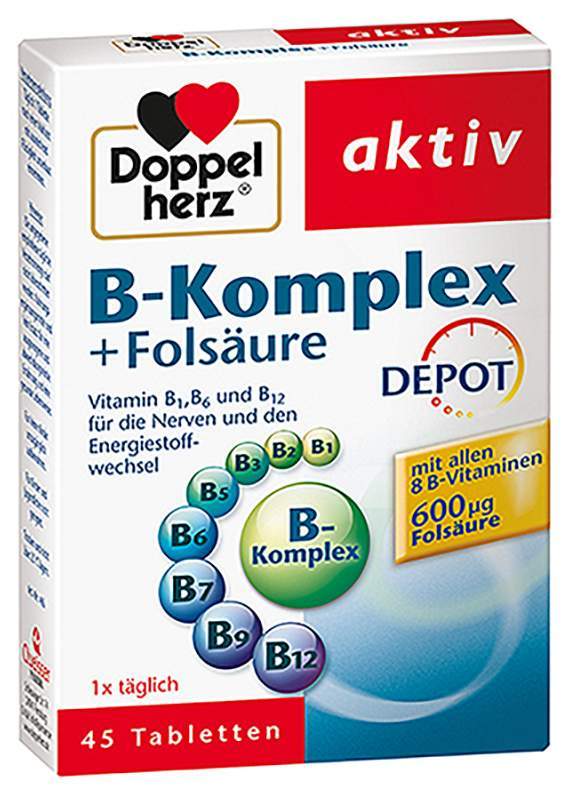 Doppelherz B-Komplex + Folsäure 45 Tabletten