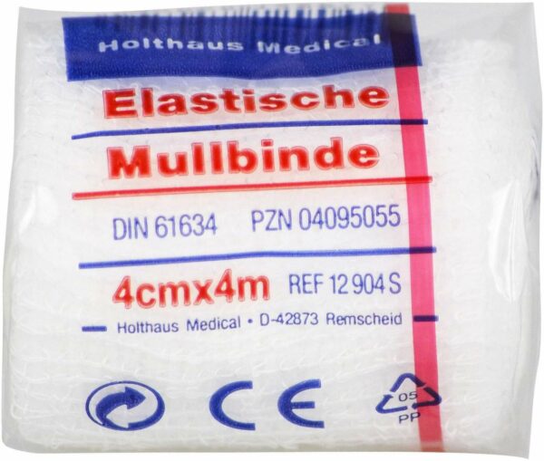 Mullbinden 4 m x 4 cm Elastisch 1 Binde