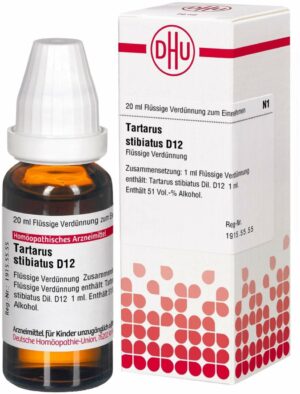 Tartarus Stibiatus D 12 20 ml Dilution