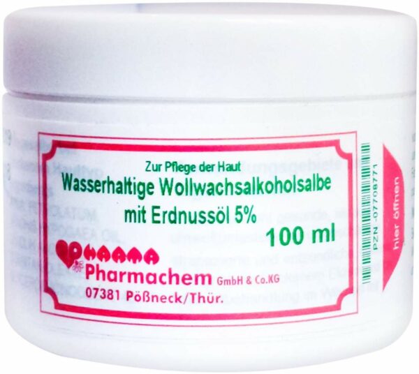 Wollwachsalkoholsalbe Wasserhaltig Mit Erdnussöl 5 % 100 G Salbe