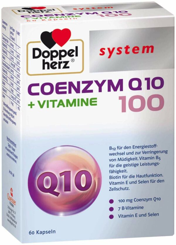 Doppelherz System Coenzym Q10 100 + Vitamine 60 Kapseln