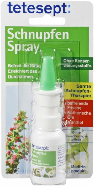 Tetesept Schnupfen Spray 20 ml Nasenspray