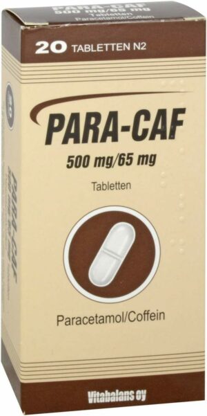 Para Caf 500 mg Pro 65 mg Tabletten