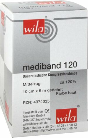 Mediband 120 Mittelzugbinde 10 Cmx5 M Hafarben