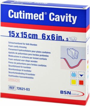 Cutimed Cavity Schaumverband 15x15cm Nicht Haftend