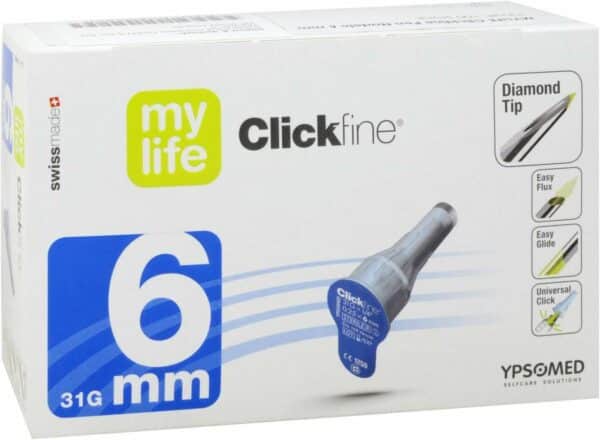 Mylife Clickfine Pen-Nadeln 6 mm Cpc