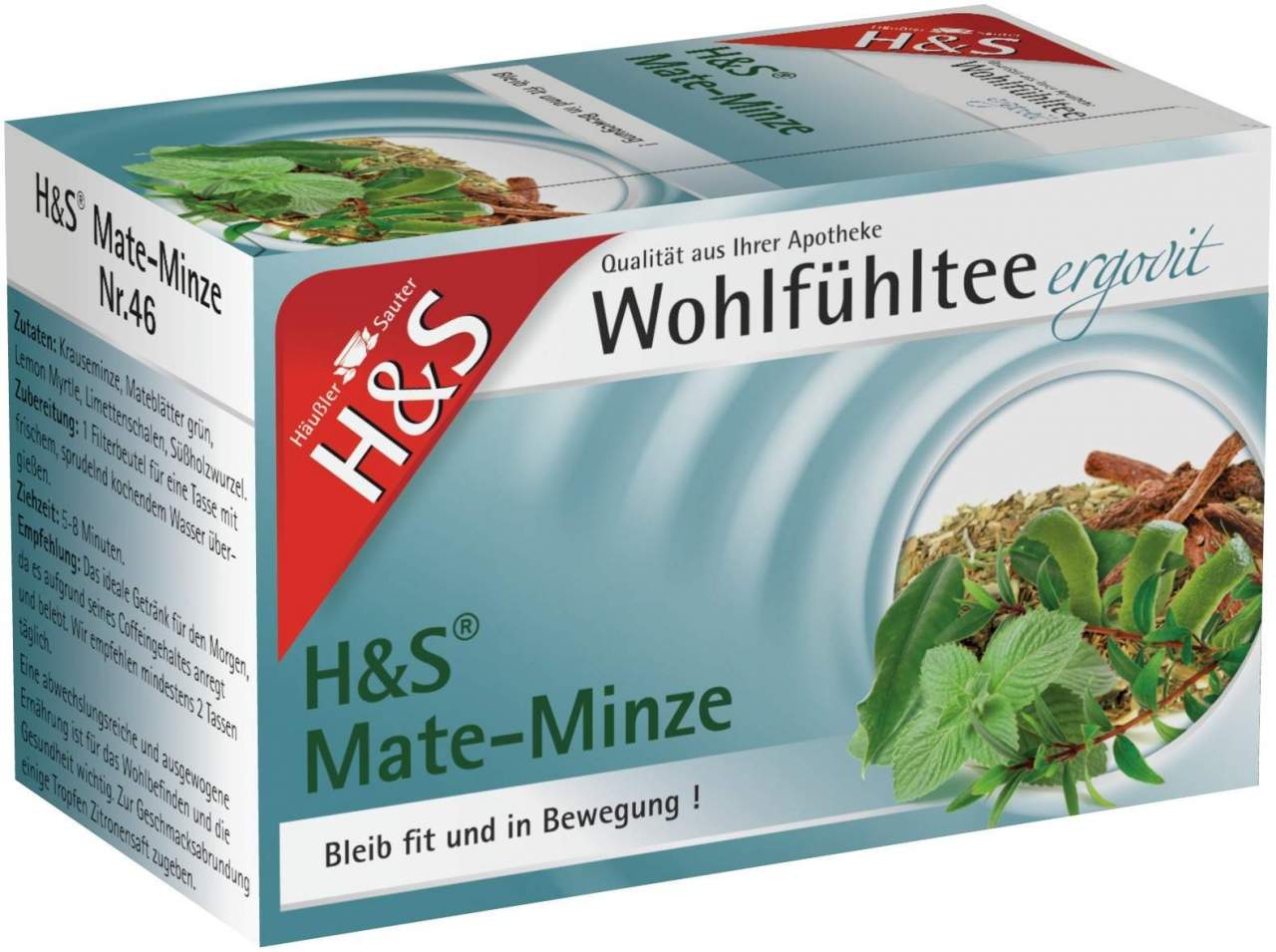 H&S Mate-Minze 20 Filterbeutel
