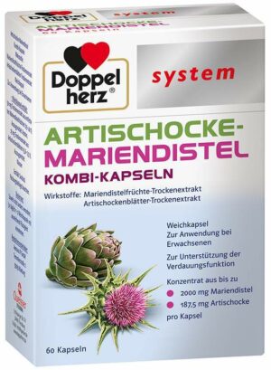 Doppelherz system Artischocke Mariendistel 60 Weichkapseln