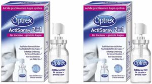 Sparset Optrex ActiSpray 2in1 2 x 10 ml für trockene + gereizte Augen