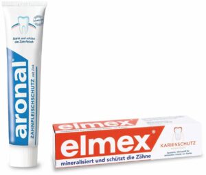 Aronal und Elmex Set 2 x 75 ml Zahnpasta