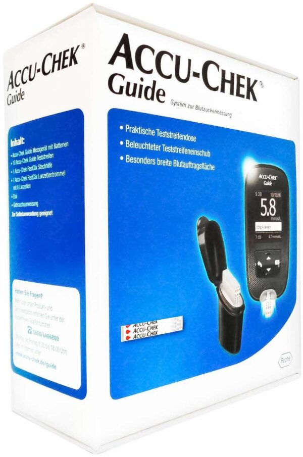 Accu Chek Guide Blutzuckermessgerät Set Mmol Je L 1 Stück