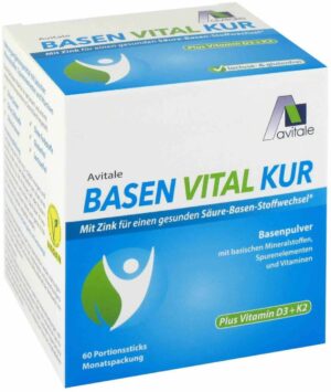 Basen Vital Kur plus Vitamin D3 + K2 60 Portionsticks