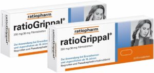 Ratiogrippal 200 mg - 30 mg 2 x 20 Filmtabletten