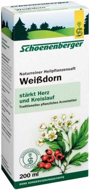 Weißdorn Saft Schoenenberger 200 ml Saft