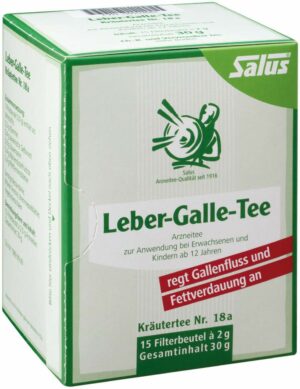 Leber Galle-Tee Kräutertee Nr.18a Salus 15 Filterbeutel
