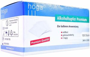 Alkoholtupfer Premium 3 X 3 cm 100 Stück