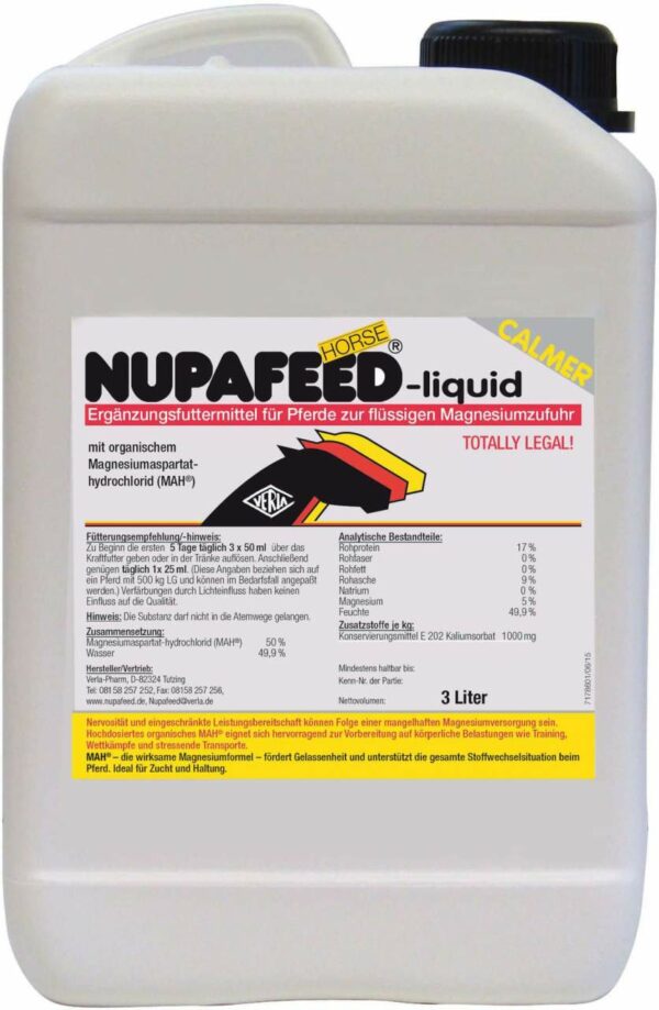 Nupafeed Horse Liquid 3 Liter Ergänzungsfuttermittel für Pferde