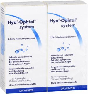 Hya Ophtal System Augentropfen 2 X 15 ml