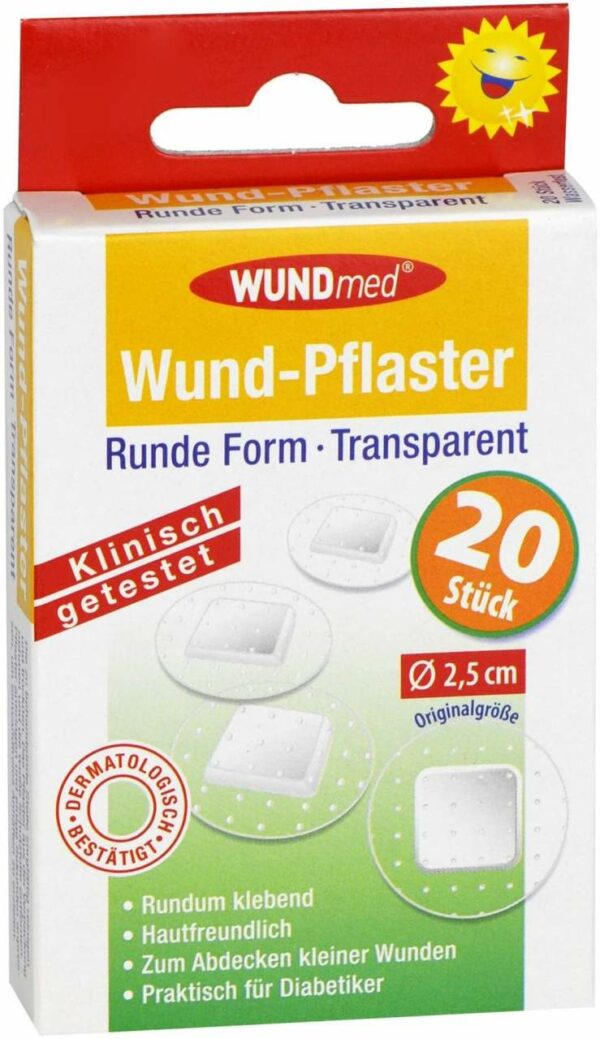 Wundpflaster Transparent Rund 2