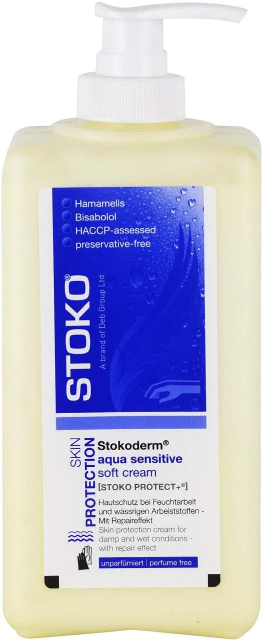Stokoderm Aqua Sensitive Hautschutzcreme 500 ml Creme