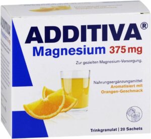 Additiva Magnesium 375 mg Granulat Orange 20 Beutel