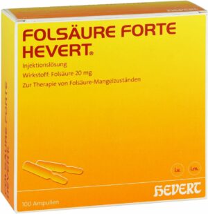 Folsäure Forte Hevert Ampullen 100 X 2 ml Ampullen