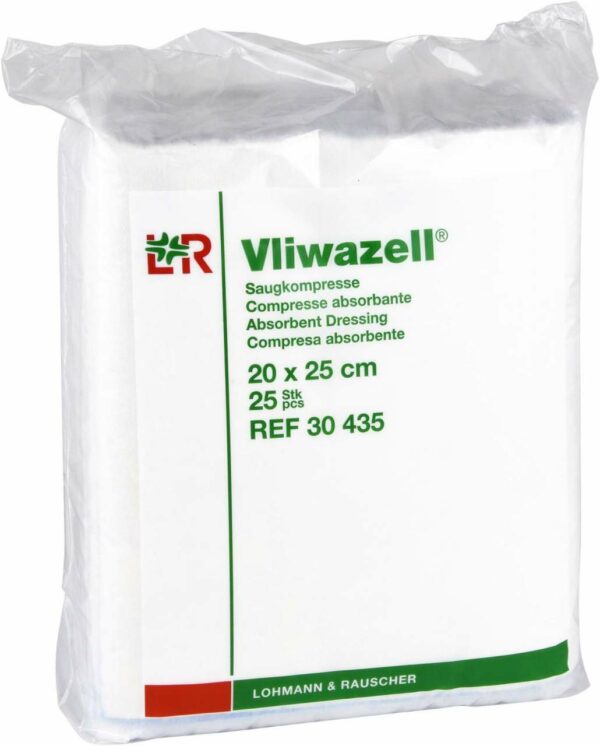 Vliwazell Kompressen 20x25cm Unsteril