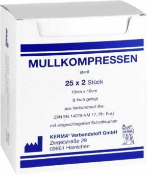 Mullkompressen Bw 10x10cm 8-Fach Steril