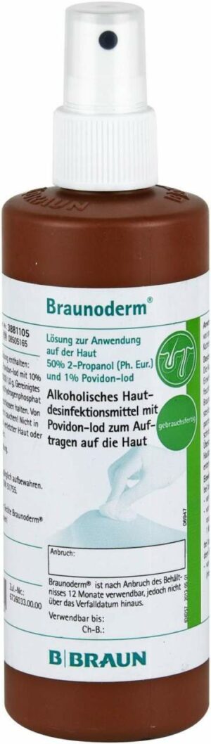 Braunoderm Sprühflasche 250 ml Lösung