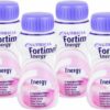 Fortimel Energy Erdbeergeschmack 8 X 4 X 200 ml Flüssigkeit