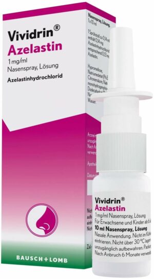 Vividrin Azelastin 1 mg je ml Nasenspray Lösung
