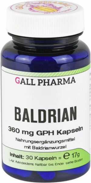 Baldrian 360 mg Gph Kapseln
